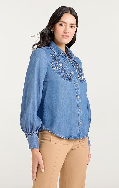 Cinq à Sept Women's Rhinestone Embellished Juliette Top