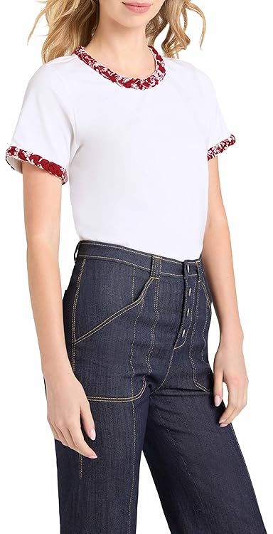 Cinq à Sept Womens Bandana Braided Tee