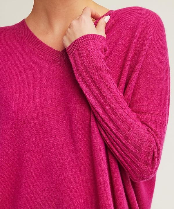 NAADAM Unisex-Adult V-Neck Boyfriend Pullover