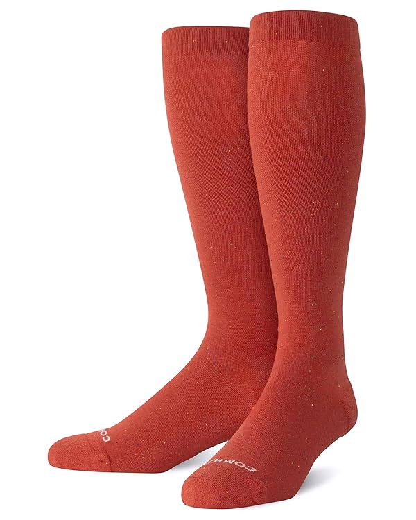 Comrad Premium Cotton Knee High Socks - 15-20mmHg Graduated Compression Socks - Soft & Breathable, Unisex