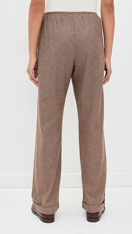DONNI. Women's The Flannel Herringbone Simple Pants