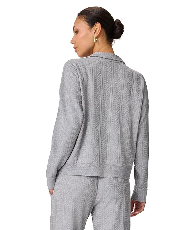 Splendid Women's Long Sleeve Snit Polo
