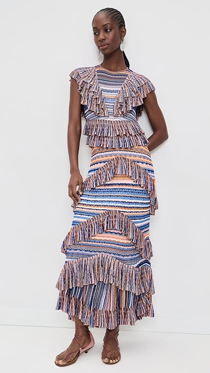 Ulla Johnson Women's Raina Ruffle Knit Dress