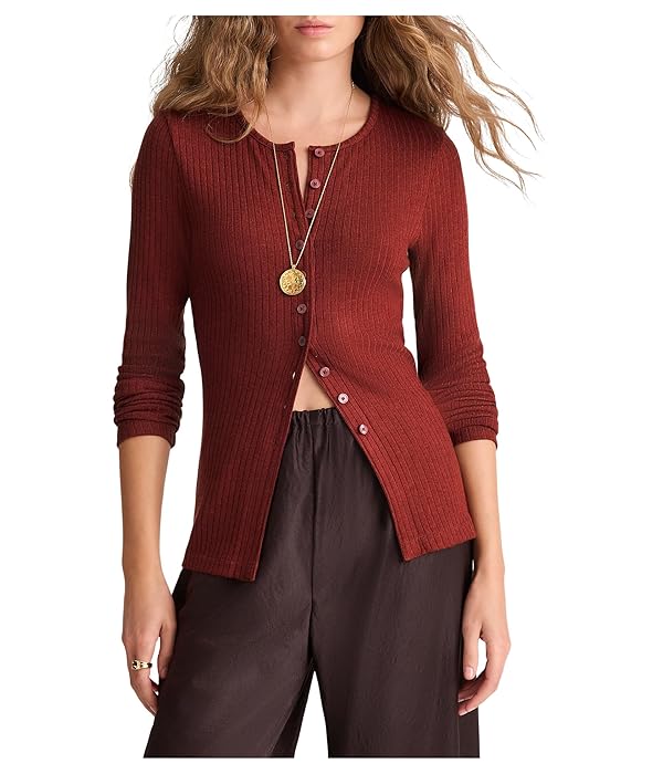 Madewell Women's Texture Mockneck Cardigan
