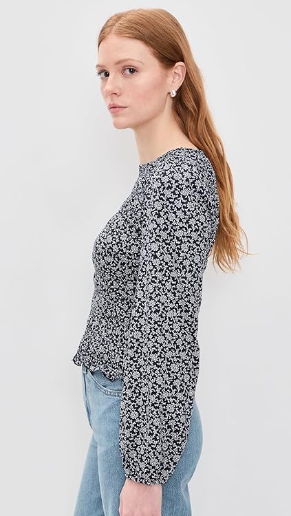 Madewell Women's Smocked Boatneck Top