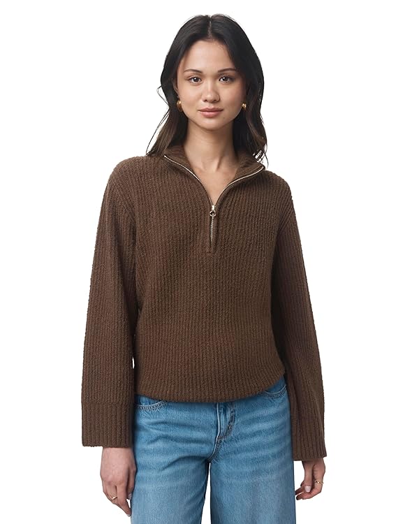 Splendid Women's Splendid X @Cellajaneblog Quarter Zip Sweater