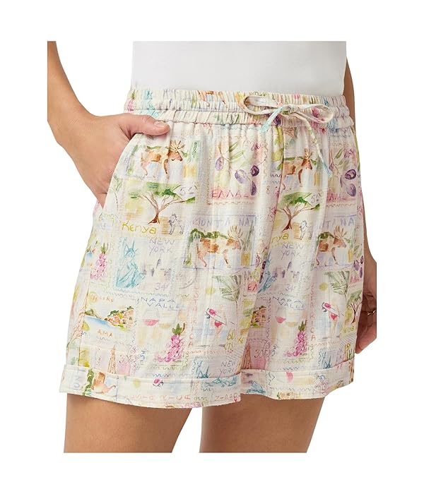 Splendid Women's Coastal Postcard Short