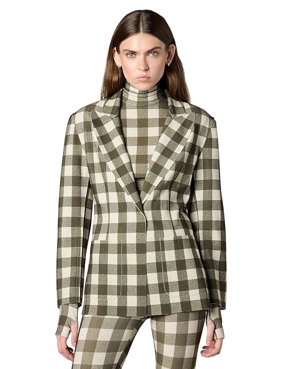 Norma Kamali Women's Easy Fit Single Breasted Jacket W/Patch Pocket