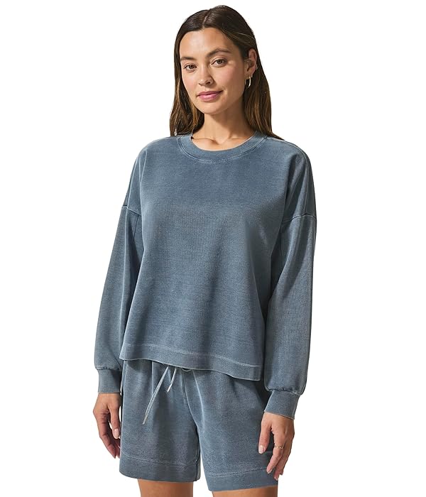 Splendid Women's Indigo Crewneck