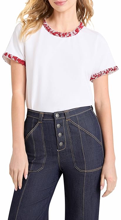 Cinq à Sept Womens Bandana Braided Tee
