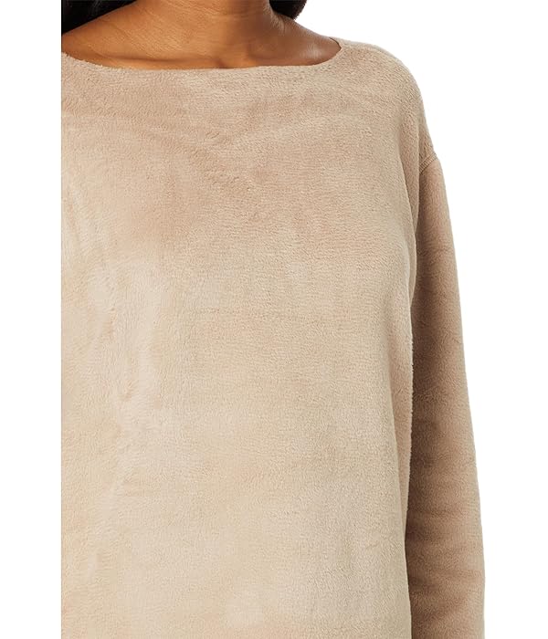 Eberjey Reversible Plush Raw Edge Pullover