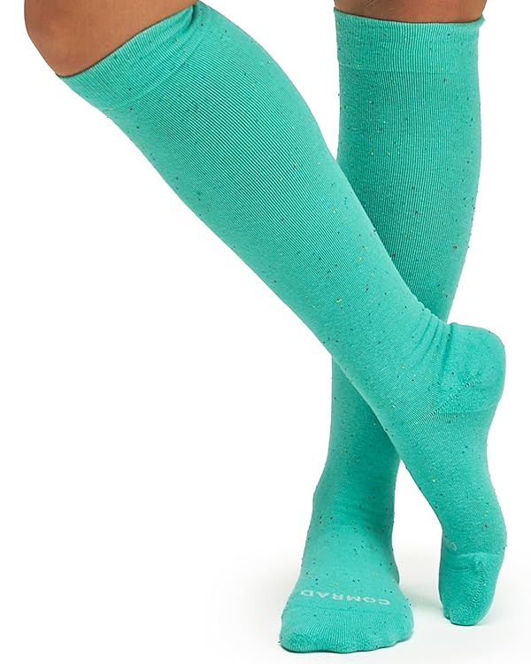 Comrad Premium Cotton Knee High Socks - 15-20mmHg Graduated Compression Socks - Soft & Breathable, Unisex