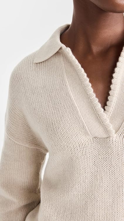 Theory Women's Scallop Polo Sweater