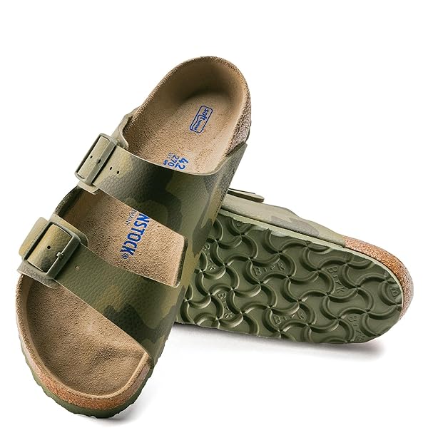 Birkenstock Women's Sandals Arizona SFB Camo Grn Bf R