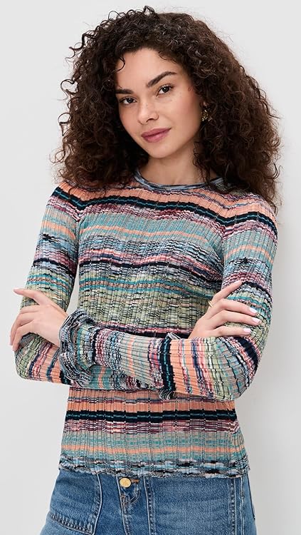 Ulla Johnson Women's Maci Long Sleeve Knit Pullover
