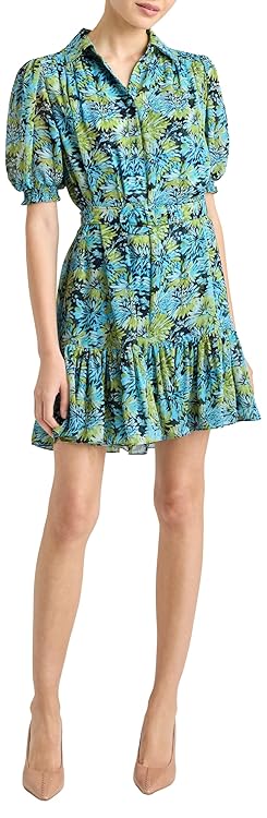 Cinq à Sept Women's Dahlia Print Halbini Dress