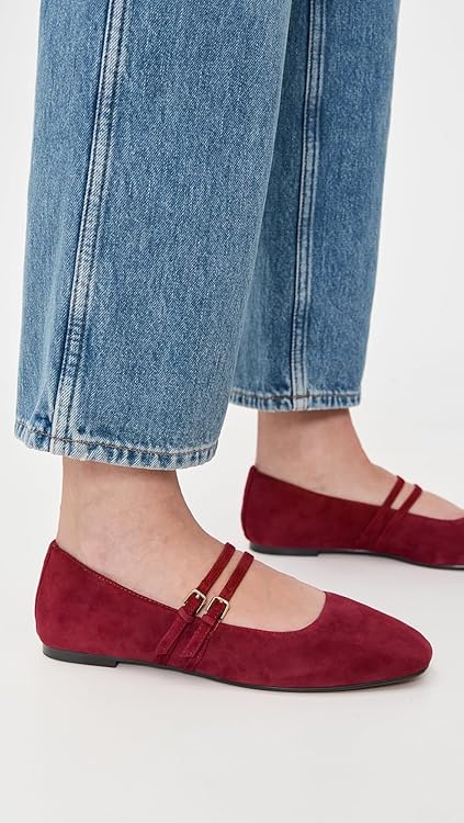 Madewell Women's Greta Two Strap Flats
