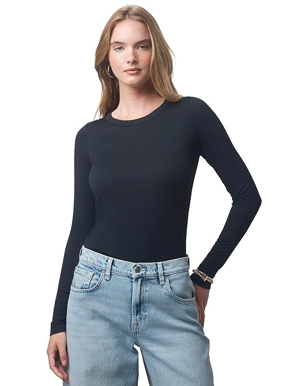 Splendid Women's Splendid X @Cellajaneblog Layering Long Sleeve Tee