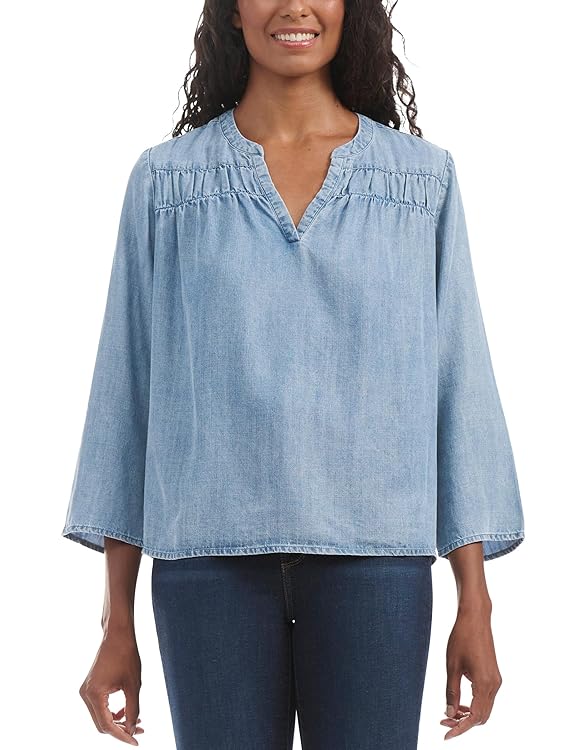 Splendid Women's V-Neck Blouse Top