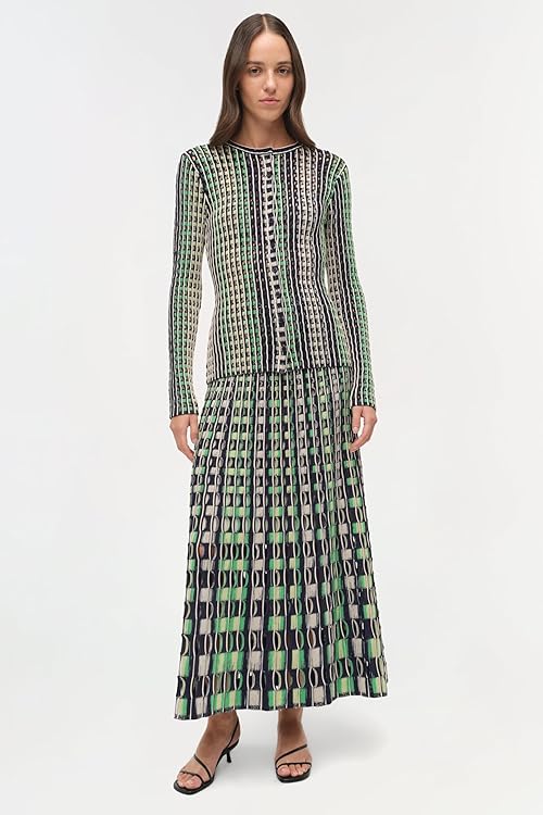 Drue Eyelet Knit Midi Skirt