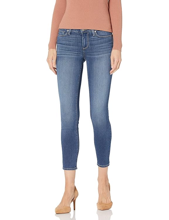 Paige Women's Verdugo Transcend Mid Rise Ultra Skinny Crop Jean