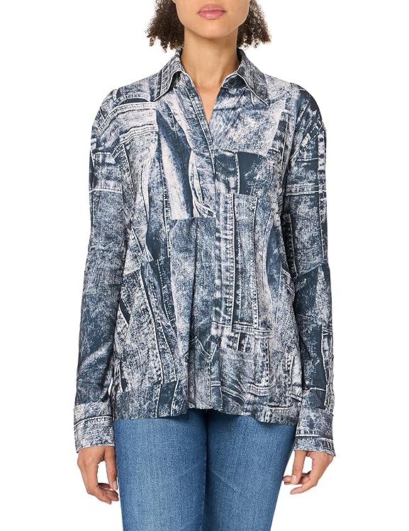 Norma Kamali Women's Nk Shirt W/Collar Stand