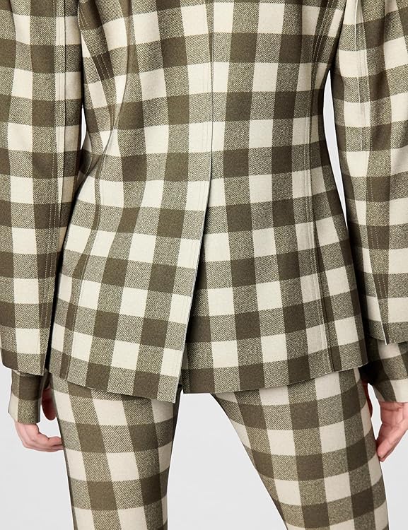 Norma Kamali Women's Easy Fit Single Breasted Jacket W/Patch Pocket