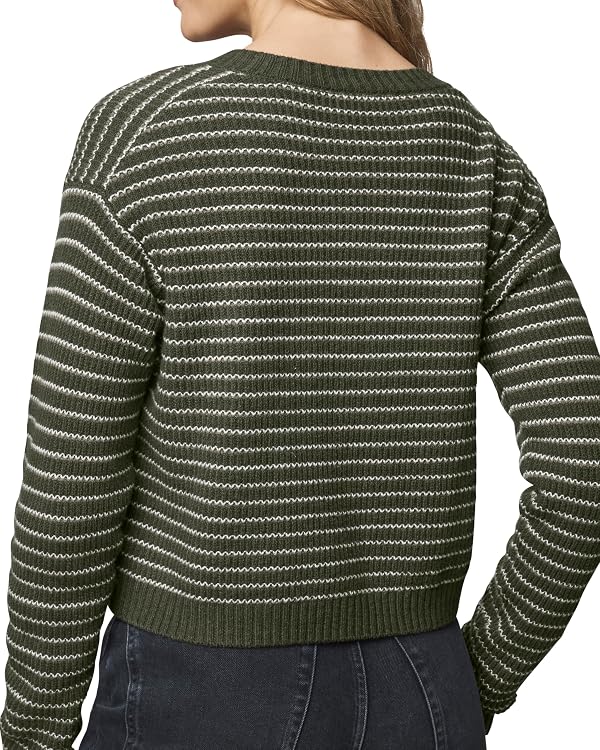Splendid Women's Amber Stripe Crop Cardigan