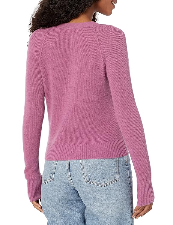 Vince Womens Ribbed Raglan Cardigan