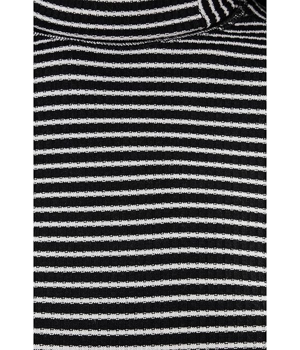 Madewell Women's Stripe Coverstitch Turtleneck Drapey Ray