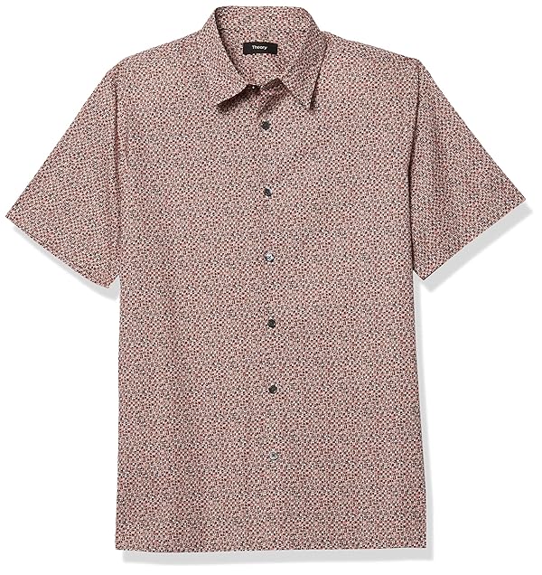 Theory Men's Printed Short Sleeve Woven, Irving Ss